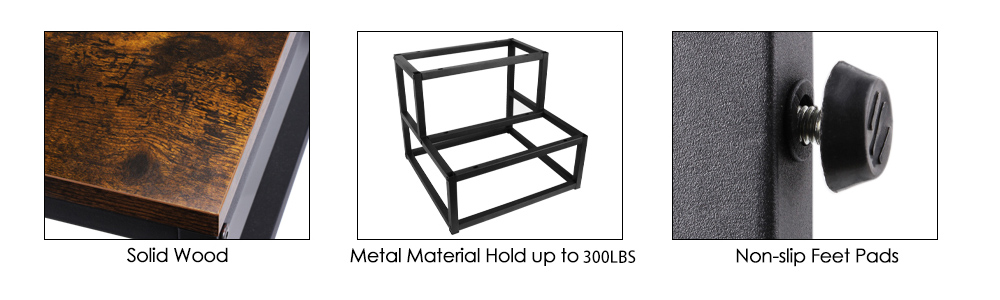 step stool with metal frame