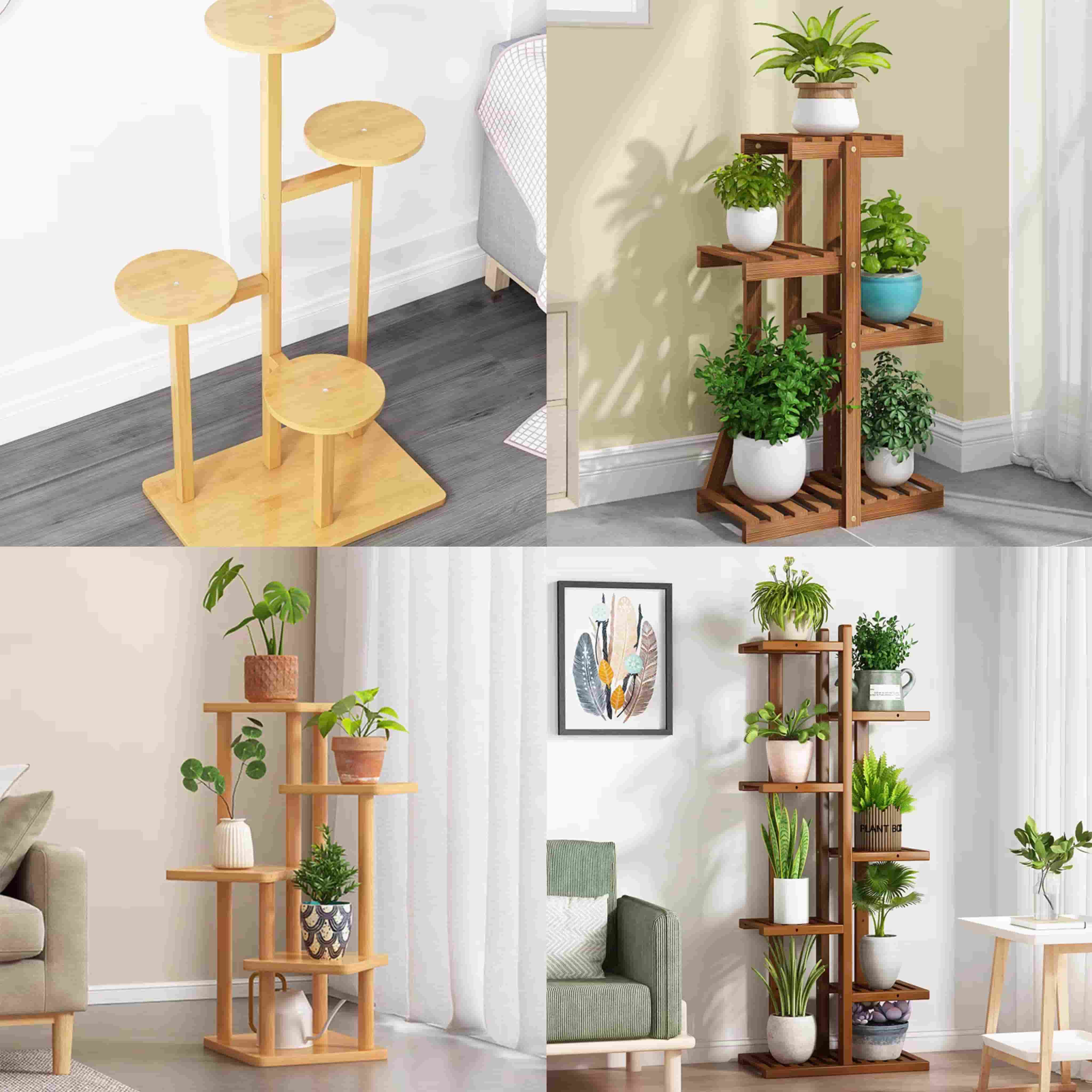 bamboo flower stand