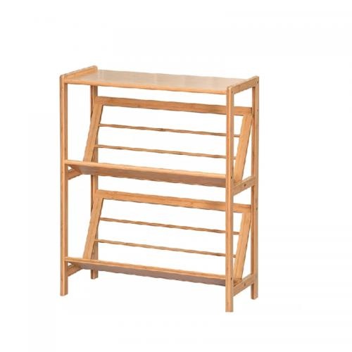2 Tiers Bookcase Wooden Kids Shelves